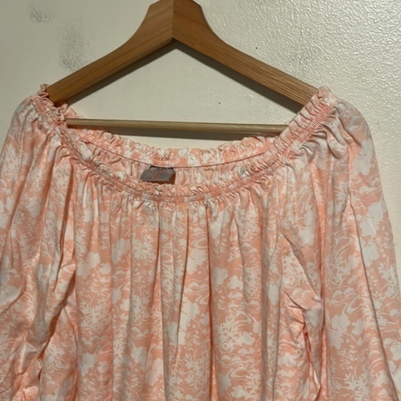 Laurie Felt‎ Tencel Lace Printed Blouse Women’s Size Medium Floral Pink - Picture 5 of 10